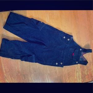 JoJo Maman Bebe navy blue corduroy overalls